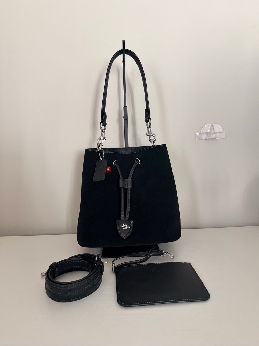 Coach Rowan Bucket Suede Bag